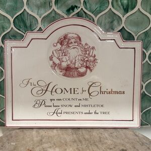 home for Christmas Plaque